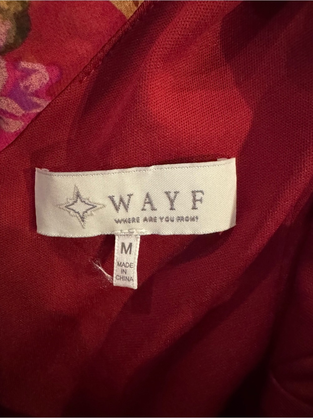 Wayf Pink-Red Floral Ruffle-Tier Maxi Dress - Picture 4 of 5